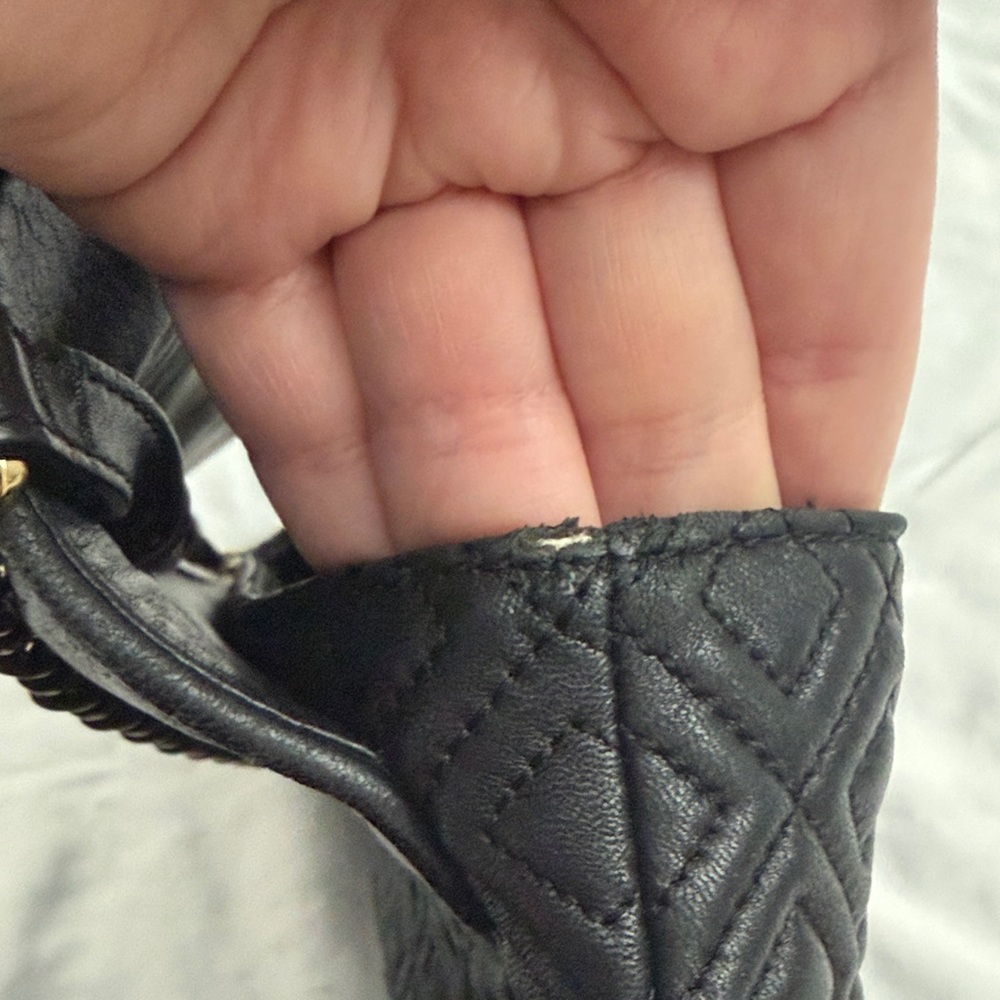 Tory Burch Black Quilted Convertible Bag - Picture 8 of 13
